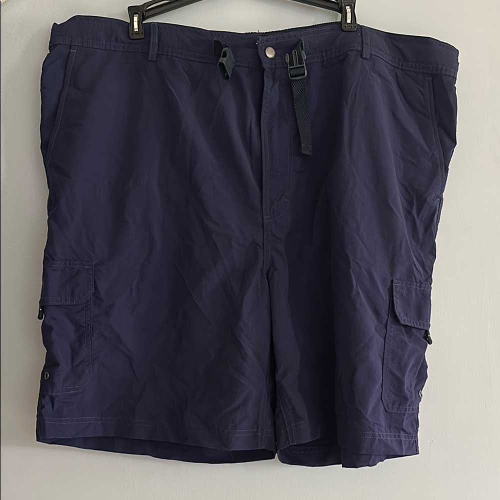 Lands End Men's Navy Cargo Swimtrunks size XXL